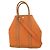 Hermès Tote Hermes Garden File in tela e pelle 28 Arancione - vista 2