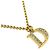 Collana Christian Dior con logo placcato oro D'oro