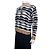 Henrik Vibskov Wave Gestreifter Strickpullover Weiß Dunkelblau - Ansicht 3