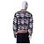 Henrik Vibskov Wave Gestreifter Strickpullover Weiß Dunkelblau - Ansicht 4