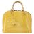 Louis Vuitton Alma Lackleder Gelb