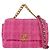 Borsa Chanel 19 Flap in Tweed Trapuntato Medium Rosa