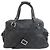 Gancini Borsa Boston in tela nera Salvatore Ferragamo Nero