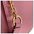 Borsa a tracolla in pelle rosa con logo Tory Burch - vista 11