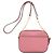 Borsa a tracolla in pelle rosa con logo Tory Burch - vista 2