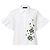 Weekend Max Mara Camicia Bianca Ricamo Farfalla Nero Bianco Rosso Verde Giallo