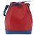 Louis Vuitton Bicolor Noe Epi Leather Large Rosso
