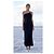Autre Marque Maison Essentiele Vestido Largo Slip Asimétrico de Seda Negro - vista 2