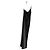 Autre Marque Maison Essentiele Vestido Largo Slip Asimétrico de Seda Negro - vista 3