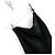 Autre Marque Maison Essentiele Vestido Largo Slip Asimétrico de Seda Negro - vista 4