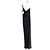 Autre Marque Maison Essentiele Vestido Largo Slip Asimétrico de Seda Negro - vista 5