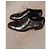 Nuovo-Silvano Lattanzi – Scarpe stringate Oxford in pelle nera con anticatura rossa Nero - vista 5