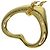 Elsa Peretti Tiffany & Co. Open Heart Halskette Golden - Ansicht 5