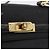 Borsa MCM Logogram Vicetos PVC 2way Nera Oro Auth 183880A Nero D'oro - vista 17