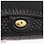 Borsa a Spalla con Catena BALLY in Pelle Nera e Oro Auth kk688A Nero D'oro - vista 14