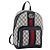 Zaino GUCCI GG Supreme Sherry Line PVC Blu Navy Argento Rosso 547965 Auth ka4697SAM