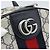 Zaino GUCCI GG Supreme Sherry Line PVC Blu Navy Argento Rosso 547965 Auth ka4697SAM - vista 17