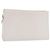 Clutch FENDI in pelle bianco e argento Auth ep14814