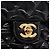 CHANEL Mini Matelasse 17 Chain Bag Pelle vernice Nero Oro CC Auth 184825V D'oro - vista 14