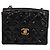 CHANEL Mini Matelasse 17 Chain Bag Pelle vernice Nero Oro CC Auth 184825V D'oro - vista 2
