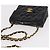 CHANEL Mini Matelasse 17 Chain Bag Pelle vernice Nero Oro CC Auth 184825V D'oro - vista 6