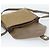 FENDI Zucchino Canvas Borsa a Spalla in Tela Cerata Beige Oro Auth ti3975 D'oro - vista 14