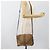 FENDI Zucchino Canvas Borsa a Spalla in Tela Cerata Beige Oro Auth ti3975 D'oro - vista 23