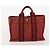 Hermès HERMES Fourre Tout Borsa in Cotone 5 Set Rosso Grigio Nero Auth ti3989 Marrone - vista 17