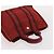 Hermès HERMES Fourre Tout Borsa in Cotone 5 Set Rosso Grigio Nero Auth ti3989 Marrone - vista 24
