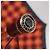 Faltbarer Regenschirm SAINT LAURENT Polyester Rot Gold Auth 184398M Golden - Ansicht 10