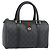 Borsa Boston GUCCI GG Supreme Web Sherry Line PVC Nero Oro 40 02 006 Auth 185482 D'oro