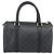 Borsa Boston GUCCI GG Supreme Web Sherry Line PVC Nero Oro 40 02 006 Auth 185482 D'oro - vista 3