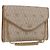 Borsa a tracolla con catena Christian Dior Honeycomb Canvas PVC Pelle Beige Oro Auth BA13330 D'oro
