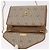 Borsa a tracolla con catena Christian Dior Honeycomb Canvas PVC Pelle Beige Oro Auth BA13330 D'oro - vista 15