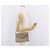 Borsa a tracolla con catena Christian Dior Honeycomb Canvas PVC Pelle Beige Oro Auth BA13330 D'oro - vista 20