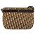 Borsa a Spalla Christian Dior Trotter Canvas Marrone Oro Auth bs35501 D'oro - vista 3