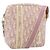 Borsa a Spalla Christian Dior Trotter Canvas PVC Rosa Argento Auth BA13409