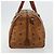Borsa MCM Vicetos Logogram PVC Pelle Marrone Oro Auth 185111 D'oro - vista 5