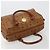 Borsa MCM Vicetos Logogram PVC Pelle Marrone Oro Auth 185111 D'oro - vista 6