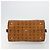 Borsa MCM Vicetos Logogram PVC Pelle Marrone Oro Auth 185111 D'oro - vista 9