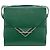 Borsa a Spalla BOTTEGA VENETA Pelle Verde Argento Auth bs35500V - vista 2