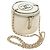 CHANEL Matelasse Chain Shoulder Bag Leather White Gold CC Auth bs35547SAM Bianco D'oro