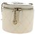 CHANEL Matelasse Chain Shoulder Bag Leather White Gold CC Auth bs35547SAM Bianco D'oro - vista 2