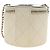 CHANEL Matelasse Chain Shoulder Bag Leather White Gold CC Auth bs35547SAM Bianco D'oro - vista 3
