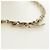 CHANEL Matelasse Chain Shoulder Bag Leather White Gold CC Auth bs35547SAM Bianco D'oro - vista 8