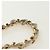CHANEL Matelasse Chain Shoulder Bag Leather White Gold CC Auth bs35547SAM Bianco D'oro - vista 9