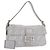 FENDI Zucca Canvas Mamma Baguette Borsa a Spalla con Strass Argento Autentica am11868SM