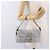FENDI Zucca Canvas Mamma Baguette Borsa a Spalla con Strass Argento Autentica am11868SM - vista 30