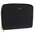 Céline Portafoglio tondo compatto CELINE in pelle nera e oro Auth am11856V Nero D'oro
