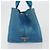 Borsa PRADA Kanapa MM in tela blu e oro autentica 185130 D'oro - vista 5